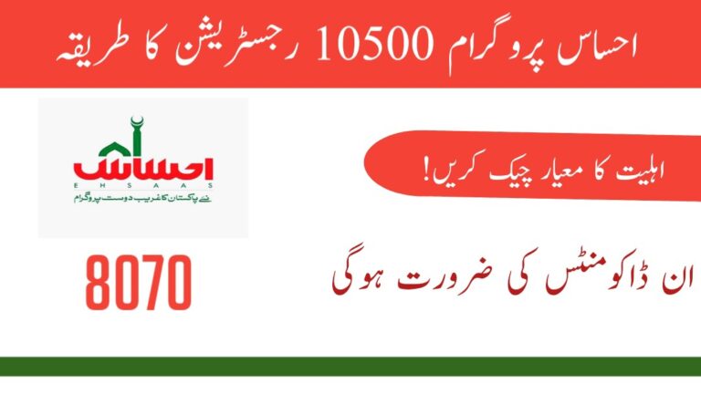 New Process To Register For Ehsaas Program in 2024